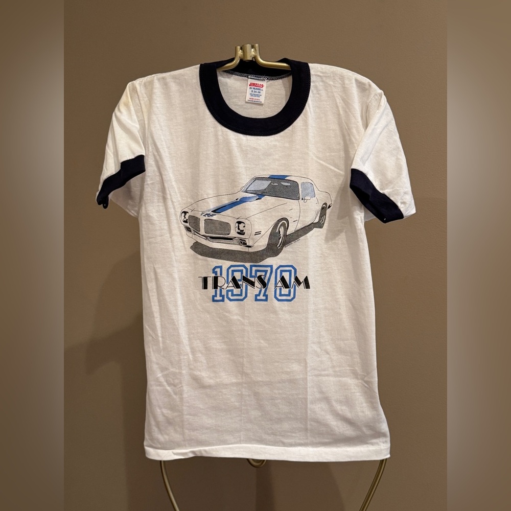 vintage 1970s Pontiac Firebird Trans Am ringer t-shirt - Picture 2 of 5